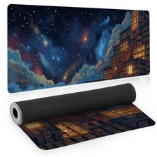 Starry Sky Large Mouse Pad, Desk Mat, Big Gaming Mousepad, XL Extended Laptop... picture