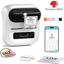 Phomemo M220 Bluetooth Label Maker Machine Portable Wireless Thermal Printer Lot picture