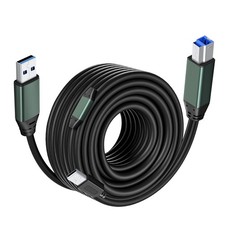 USB 3.0 Printer Cable A Male to B （65Ft/20M） Compatible 65 ft picture