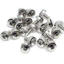 StarTech CABSCREWSM6 100 Pk M6 Rack Mount Screws for Server Cabinet  picture