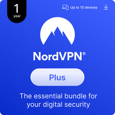 NordVPN Plus, 1 Year,10 Devices,Essential Digital Security Bundle, Digital Code picture