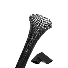 25ft - 3/4 Inch Cable Management Sleeve Protector,Wire Loom PET Expandable Wi... picture