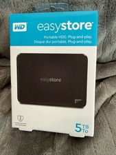 [NEW & SEALED] WD EasyStore 5TB Portable Hard Drive (Black) USB 3.0 picture
