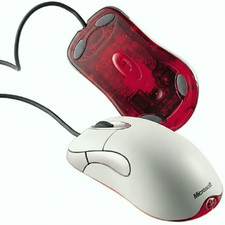 Microsoft D58-00002 Intellimouse Optical Bluetooth Red Ergonomic Programmable picture