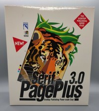 Serif 3.0 Page Plus 6 Floppy Software Kit Win 95 *Big Box - Complete* Vintage picture