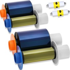 2 Pack 84051 YMCK Color Ribbon Compatible with Fargo Hdp5000 / Hdpii Printer picture