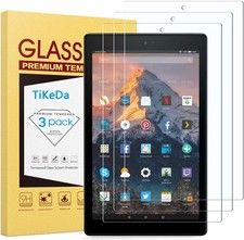 3 Pack Screen Protector for Fire HD 10 Tablet, 9H Tempered Glass, 10.1 inch picture