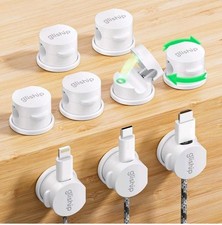 9 Pack Magnetic Cable Clips -  [Upgraded Twist-Lock] Cord Organizer, picture