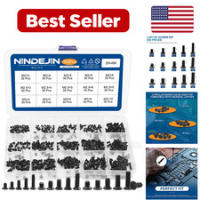 2 Laptop Computer Screw Kit - 3 Pack Black Carbon Steel picture