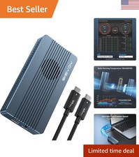 Compact M.2 NVMe Enclosure with Cooling Fan - 8TB Capacity for Travel and Work picture