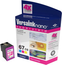 Versaink-Nano 67 CS Tri-Color Ink Cartridge - Compatible with HP 67 Tri-Color picture