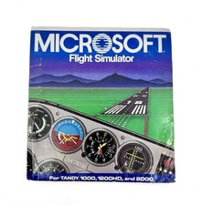 Vtg Retro Microsoft Flight Simulator For Tandy 1000 1200HD 2000 Untested Rare picture