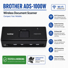 Brother ADS-1000W Wireless Duplex Document Scanner WiFi ADF Tested Working picture
