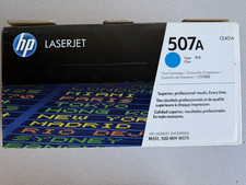 Genuine HP 507A CE401A Cyan Toner Cartridge OEM Open Box Sealed Cartridge picture