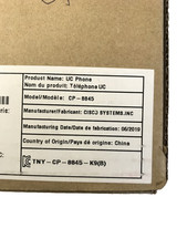 Cisco CP-8845-K9 5-Line IP Phone Charcoal w/WebCam, Stand, Handset ing picture