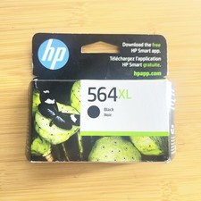 Genuine HP 564XL Black Ink Cartridge EXP 08/2027 Sealed Box picture