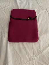 Case Logic Pink Nylon Pocket Padded Accessory Pouch Ipad Mini Pad  Storage picture