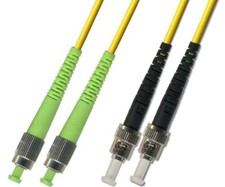 5M Singlemode Duplex Fiber Optic Cable 9/125 FC APC ST UPC Patch Cable Network picture