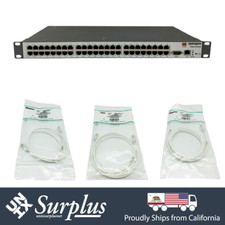 48 Port 100Mbps RJ45 Opengear CM4148 Serial Console Linux w/ 20 Packs RJ45 Cable picture