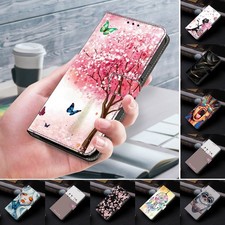 Paint Girl Bird Flower Wallet Cover Case For Google Pixel 7 6 Pro 6A 4A 4 5 5A picture
