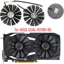 For ASUS DUAL-RX580-8G Repair Parts 4PIN Graphics Card Cooling Fans picture