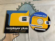 Vntg 1998 RealPlayer Plus Disc Sleeve Windows 95/98/NT G2 Audio Video Networks picture