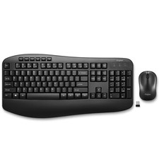 Staples TECH Wireless Keyboard and Mouse Combo, Quiet Typing, Optical Mouse, Bla picture