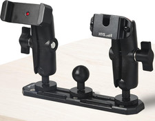 Heavy Duty Drill Base Track Holder for Trucks/Boats/Wall/Desk/Vehicles, W/ 1