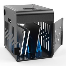 Secure Tablet Charging Station Lock Box 8 Slots Fits 14 Devices picture