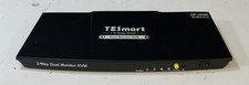 TESmart HDK0402A1U 2-Way Dual Monitor KVM Switch, Black 
