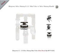 Bitspower Silver Shining G-1/4 Mini Valve with Silver Shining Handle Bp-MVV-SLSL picture