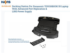 99.99% Life Left Havis DS-PAN-432 Toughbook Dock for Panasonic CF-54/FZ-55, SET2 picture