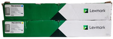 Lexmark 76C0HY0 Yellow 76C0HC0 Cyan High Yield Toner Cartridge Lot of 2  picture