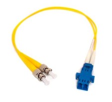 1FT Fiber Optic Adapter Cable LC F ST M Singlemode 9/125 Duplex Patch Cable picture