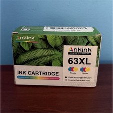 Ankink 63XL Tri-color Inkjet Cartridge Cyan Magenta Yellow for HP Printer picture
