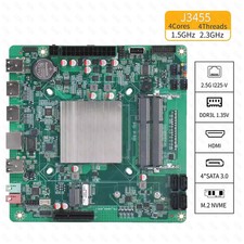 J3455 Mini ITX NAS Motherboard CPU 6xSATA3.0 M.2 NVMe 2.5G I226-V DDR3L picture