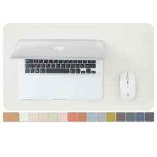 Cork Desk Mat Small Dual Sided Pad Office Home Organization White 23.6x13.8 picture