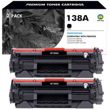 2PK NEW CHIP W1380A Toner Cartridge for 138A HP LaserJet Pro 3001dw MFP 3101fdw picture