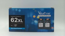 Valuetoner 62XL Ink Cartridge For HP 62 (2 Black) For HP Envy 7640 7645 5660 picture