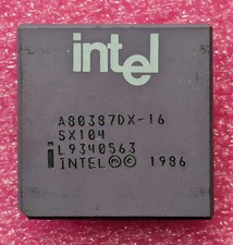 Intel A80387DX-16 FPU Math Co-Processor 16MHz 387DX i387 SX104 picture
