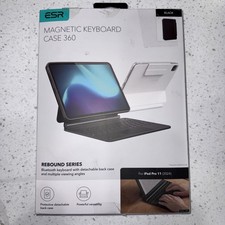 ESR Magnetic Keyboard Case 360 for iPad Pro 11 2024 New open box. Black  picture