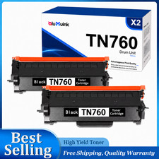 2PK TN760 High-Yield Toner for  Printer HL-L2390DW L2325DW MFC-L2710DW L2750DW picture