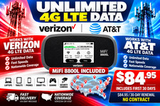 Unlimited 4G LTE Data + MiFi 8800L Hotspot + 30 Days | AT&T or Verizon picture
