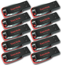 LOT 10 x SanDisk 16GB = 160GB Cruzer BLADE USB Flash Pen Drive 16 GB SDCZ50-016G picture