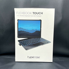 typecase Flexbook Touch Wireless Backlit Keyboard Folio Case w/ Trackpad, Purple picture