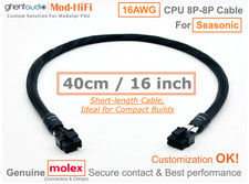 ⚡️UPgrading-16AWG CPU 8P Cable for Seasonic PRIME VERTEX FOCUS CORE - 📏40cm/16