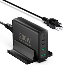 200W USB C Fast Charger 5-Port Charging for MacBook Pro/Air,Dell,Switch and more picture