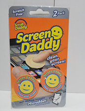 Scrub Daddy Screen Daddy Microfiber Screen Cleaning Pads, Self-Sticking 2 Pack picture