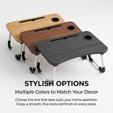  Laptop Bed Desk Foldable Portable Laptop Table Breakfast Tray Stand Stable picture