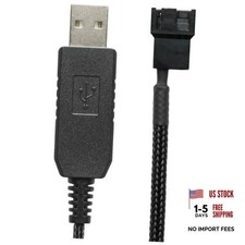 CRJ 12V Step-Up USB Fan Power Adapter Cable - 24-inch 24 inch (60cm) Single Fan picture